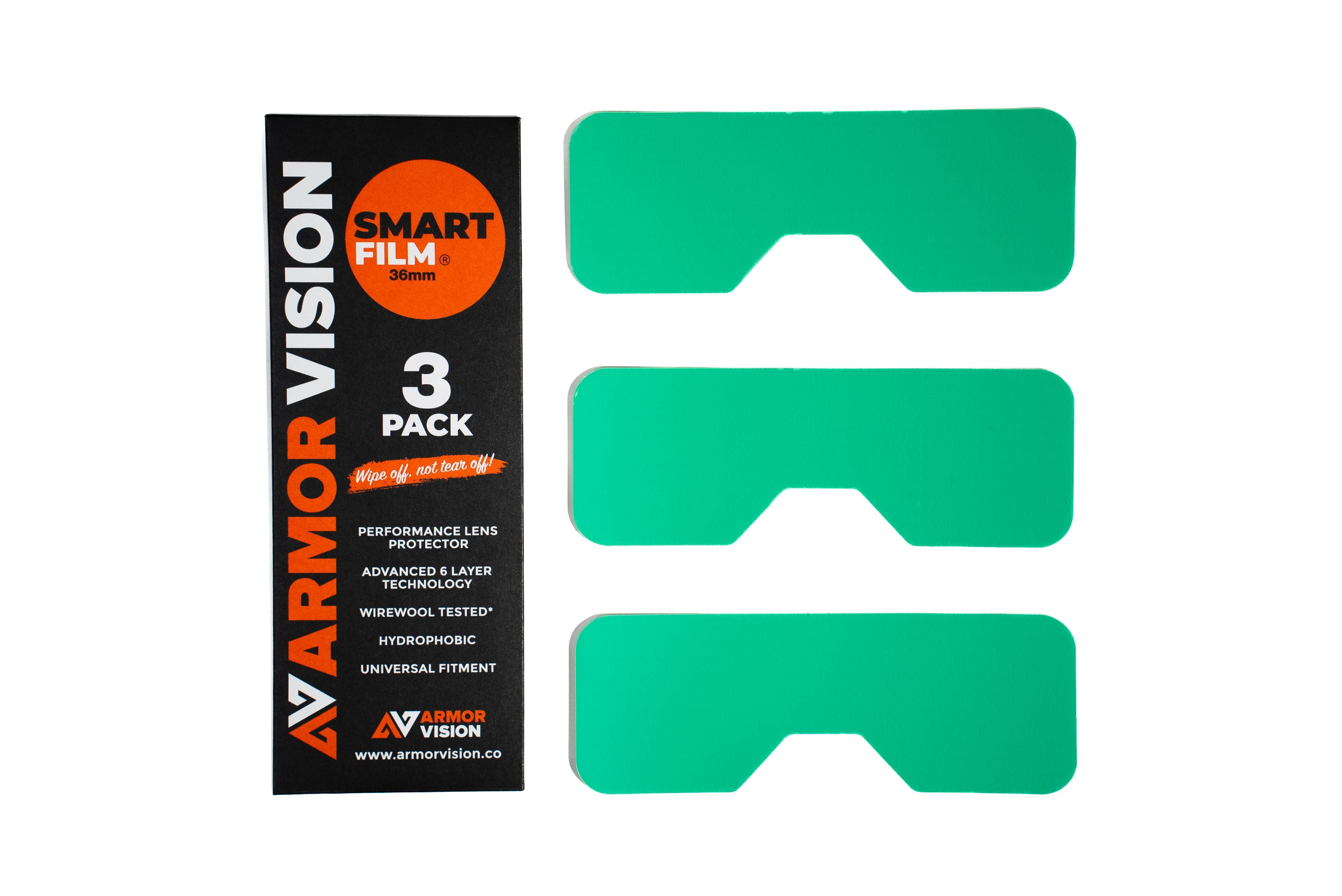 36-62mm SMARTFILM GOGGLE LENS PROTECTOR (PACK OF 3)